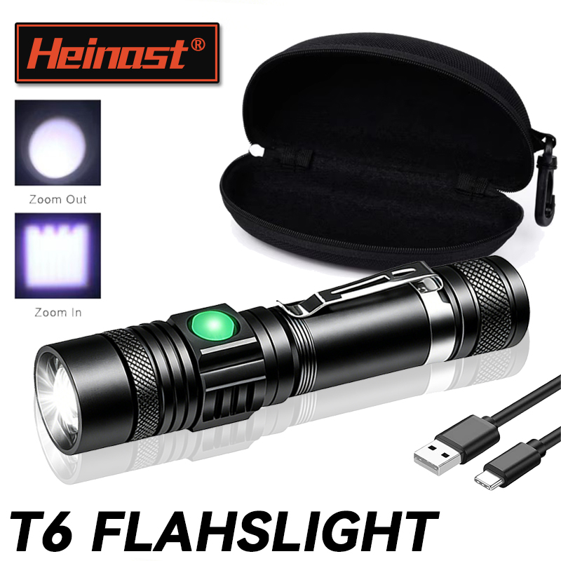 Outdoor Adventurer - T6 LED 충전식 손전등, 18650 줌이