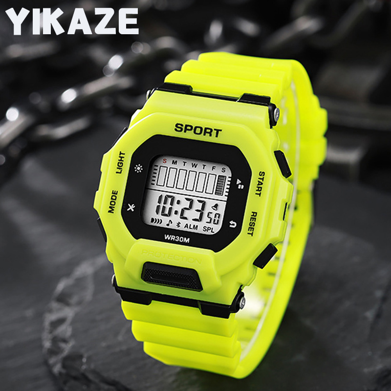 Outdoor Adventure Gifts - YIKAZE 남자 스포츠 시계 방수 LED