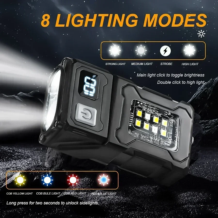 미니 USB 충전식 LED 손전등 휴대용 테일 마그넷  - Outdoor Adventurer 리뷰 및 가격