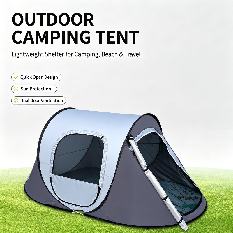 손으로 펼칠 수 있는 팝업 보트 텐트 휴대용 접이식 방 - Outdoor Adventure Tent 리뷰 및 가격