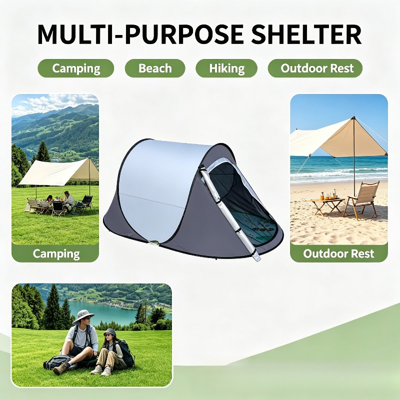 손으로 펼칠 수 있는 팝업 보트 텐트 휴대용 접이식 방 - Outdoor Adventure Tent 리뷰 및 가격