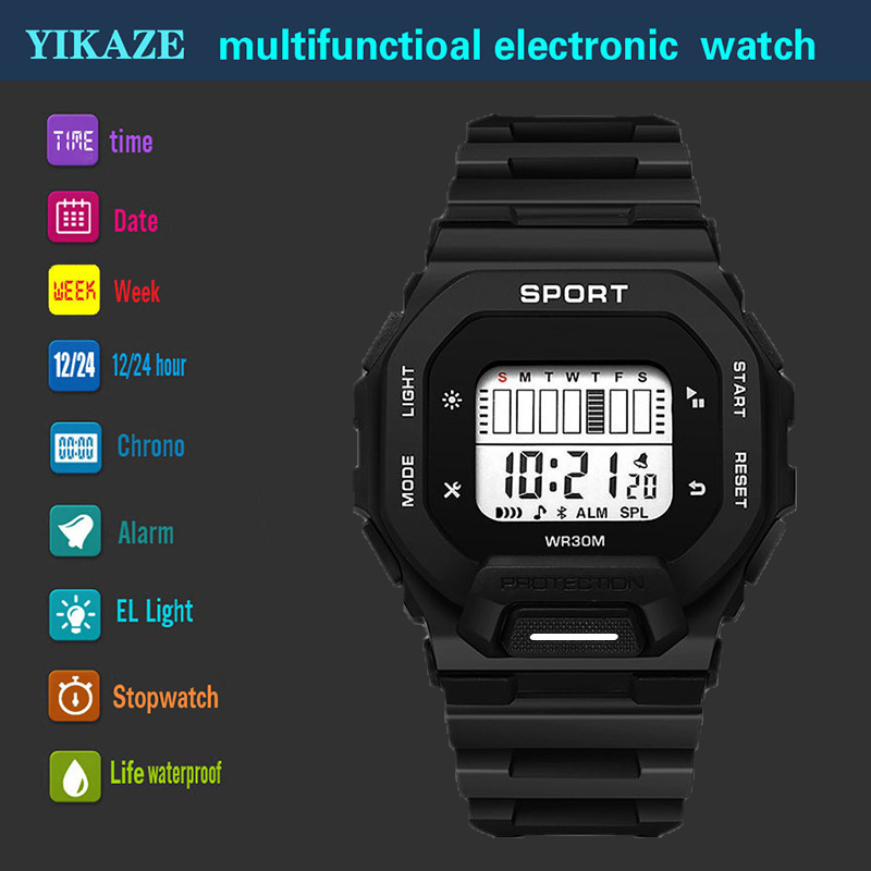 YIKAZE 남자 스포츠 시계 방수 LED 디지털 시계 - Outdoor Adventure Gifts 리뷰 및 가격