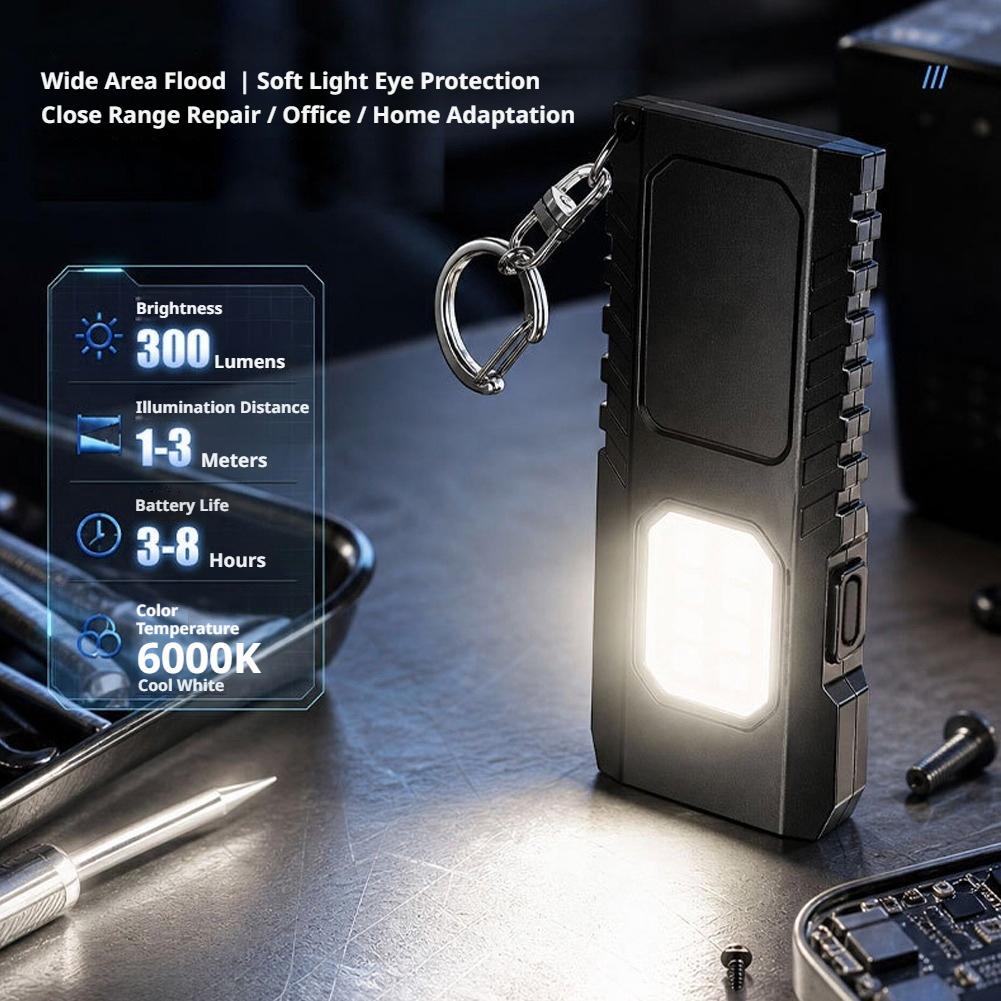 다기능 USB 충전식 키체인 손전등 미니 콥 작업등 E - Outdoor Adventurer 리뷰 및 가격