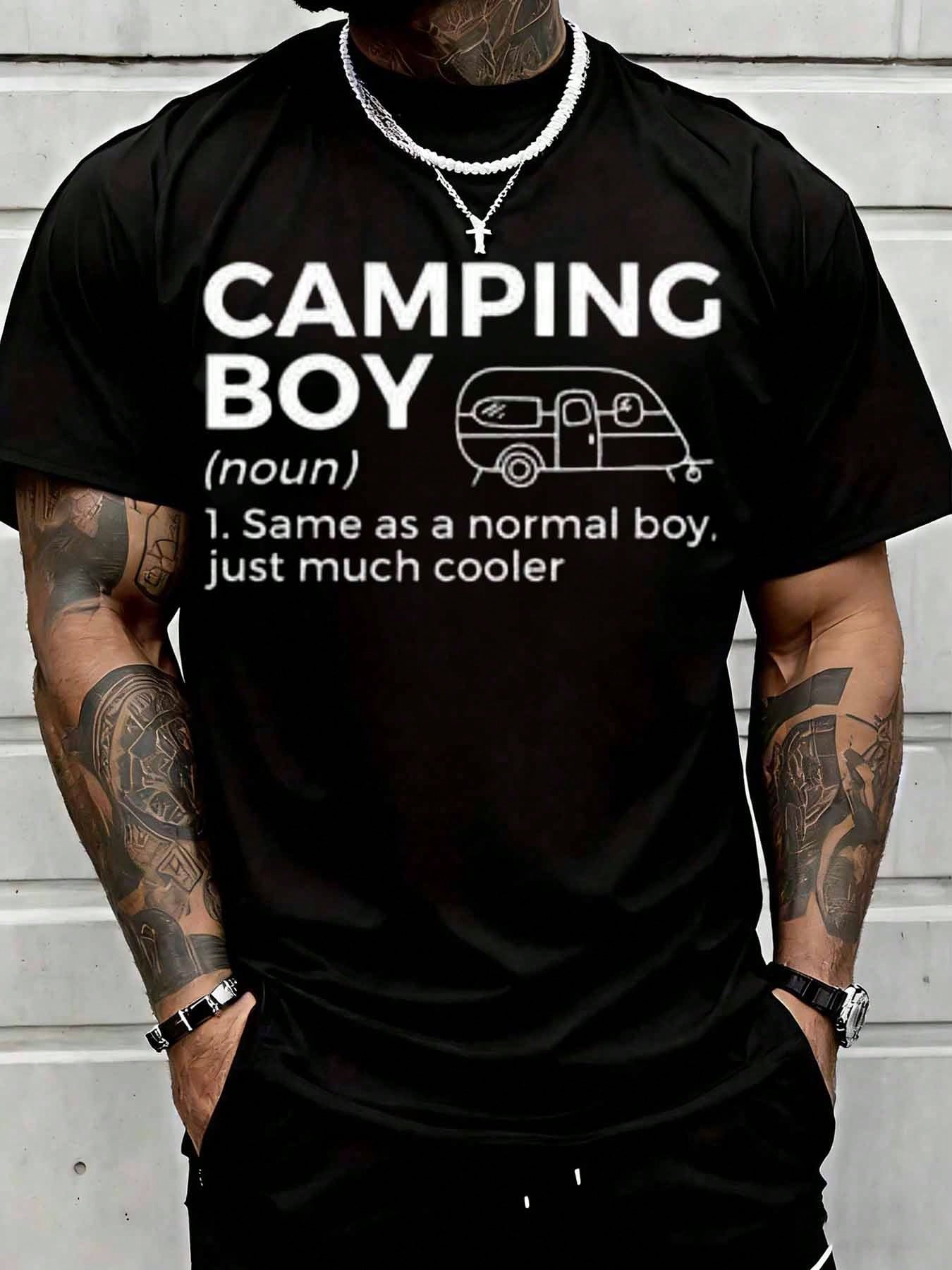 캠핑보이 정의 재미있는 캠퍼밴 그래픽 티셔츠 유머러스한 - Outdoor Adventure Wear 리뷰 및 가격